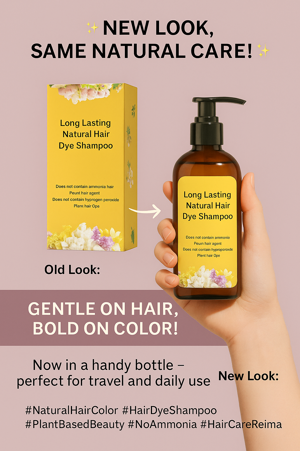 japanese Long Lasting Natural Hair Dye Shampoo™